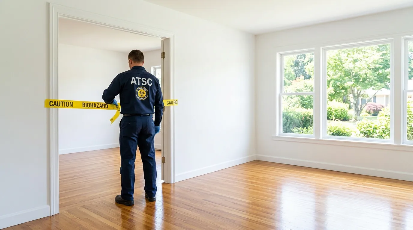 Certified biohazard cleanup crew performing Trauma Scene Cleanup in Doral